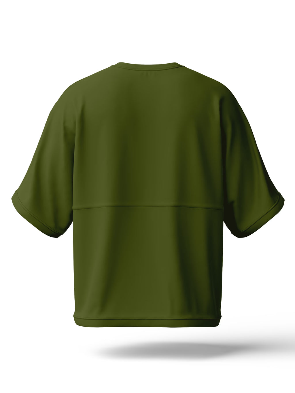 Army Green Oversized Tee | 240 GSM | Thick Fabric