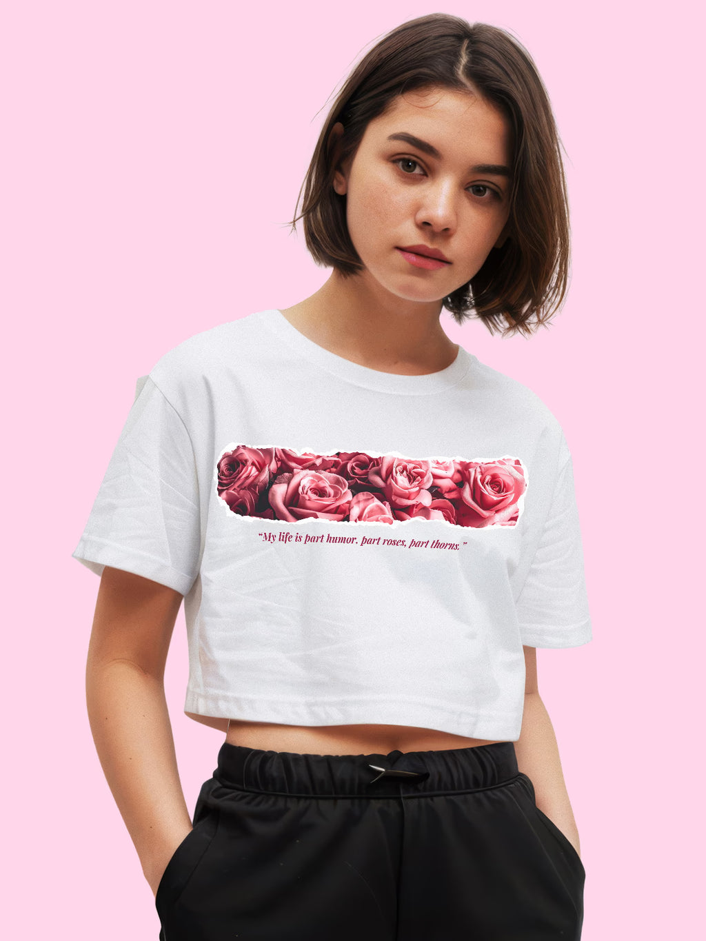 White Baby Tee