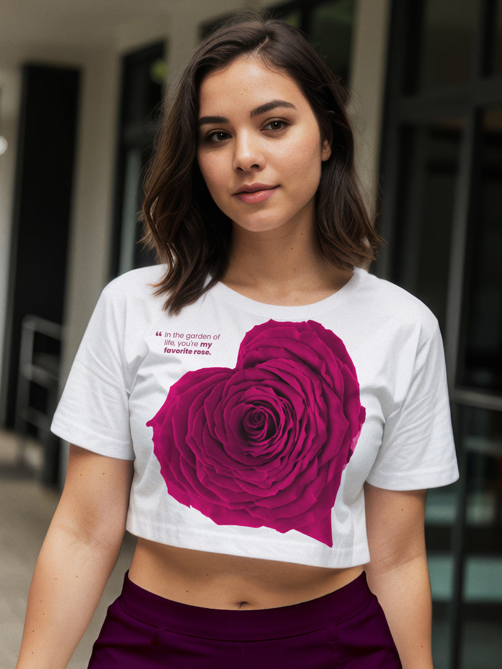 White Baby Tee