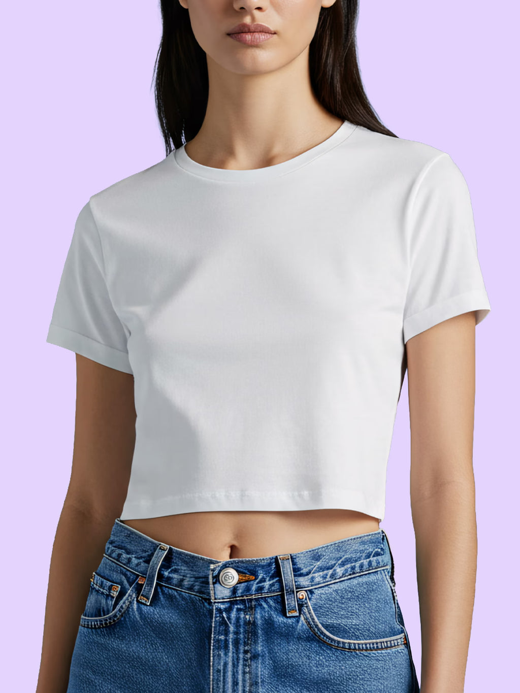 White Baby Tee