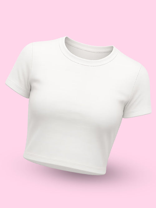 White Baby Tee