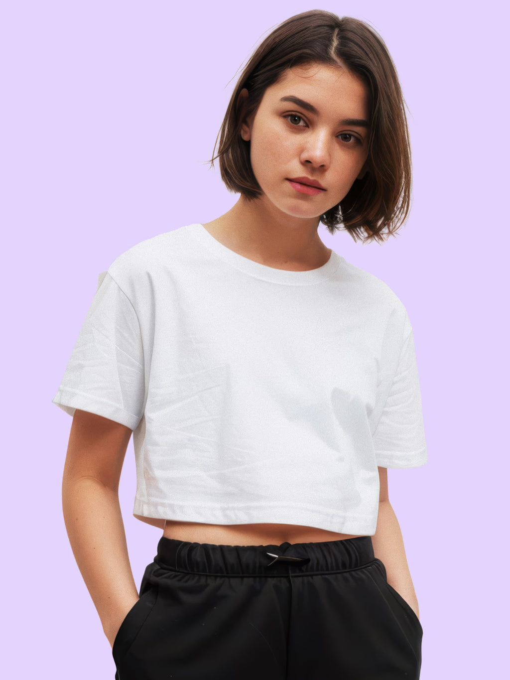 White Baby Tee