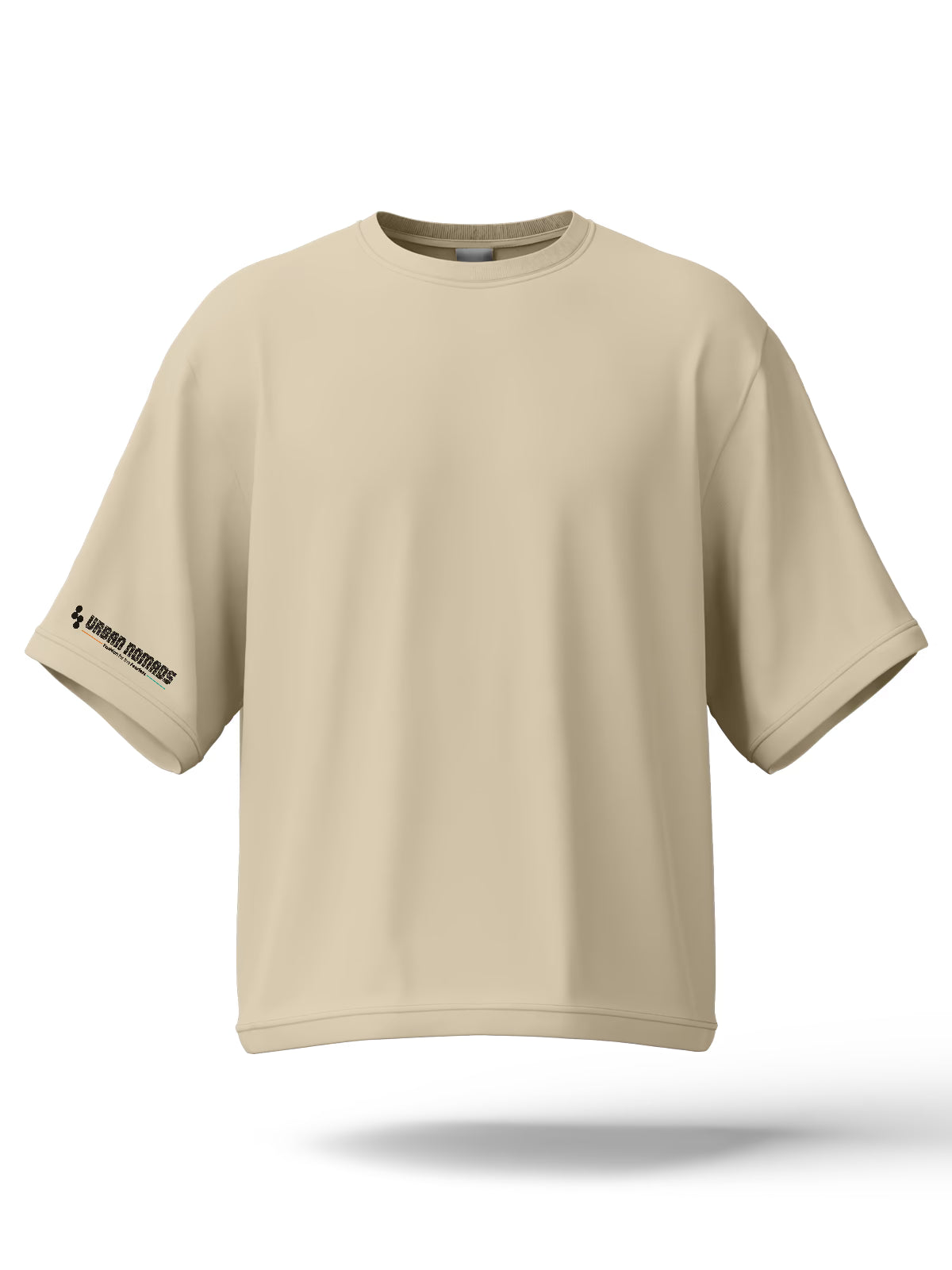 Beige Oversized Tee | 240 GSM | Thick Fabric