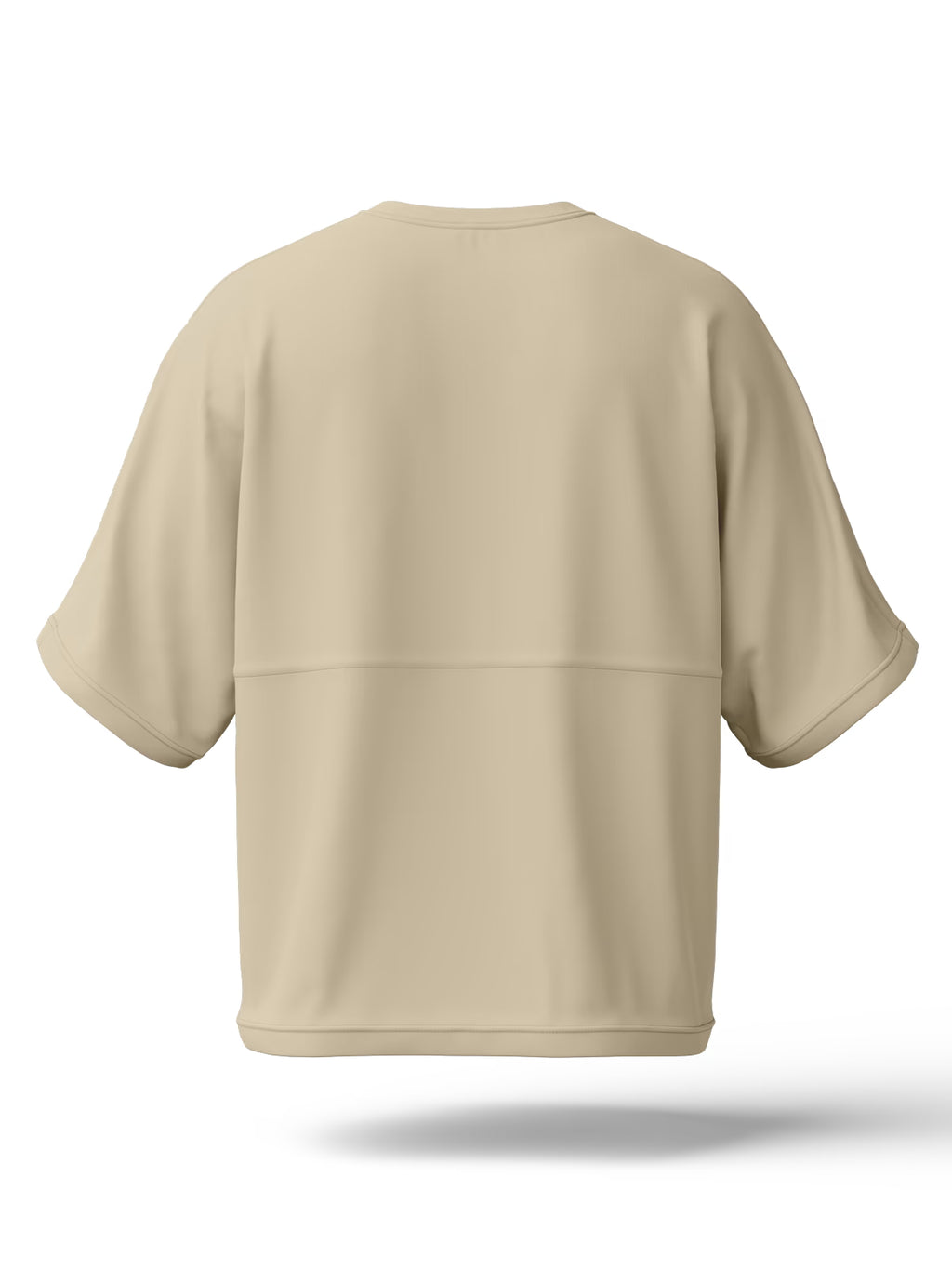 Beige Oversized Tee | 240 GSM | Thick Fabric