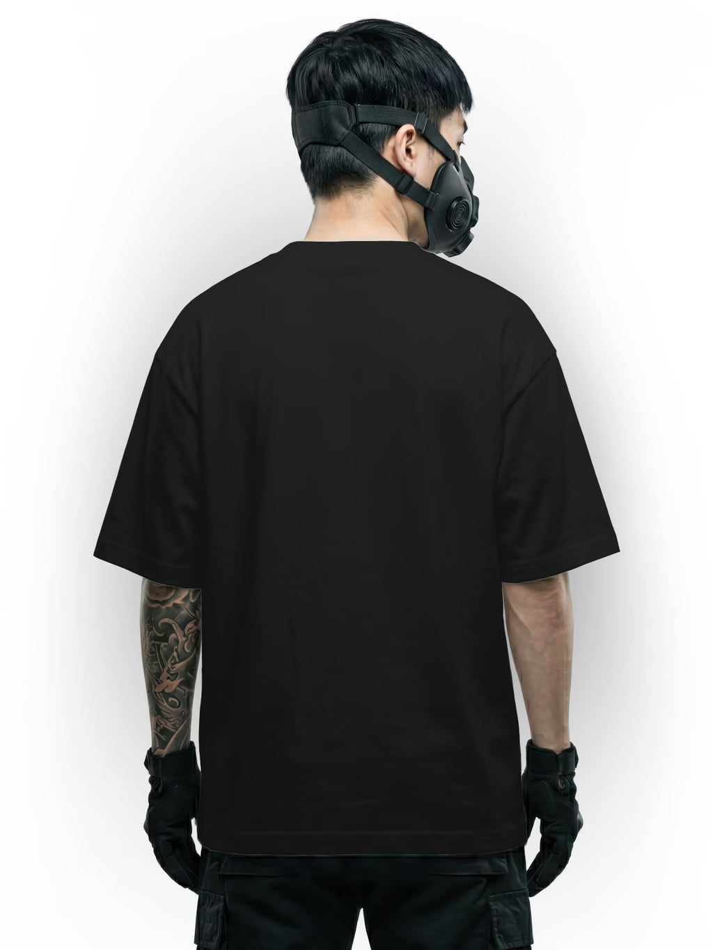 Black Oversized Tee | 240 GSM | Thick Fabric