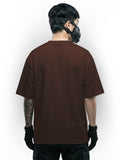 Brown Oversized Tee | 240 GSM | Thick Fabric