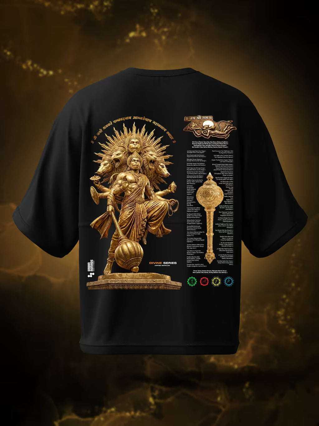 Panchamukhi Hanuman Divine Form | Printed Oversized Tee
