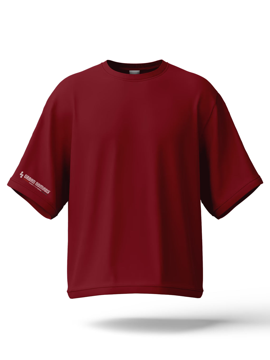 Maroon Oversized Tee | 240 GSM | Thick Fabric