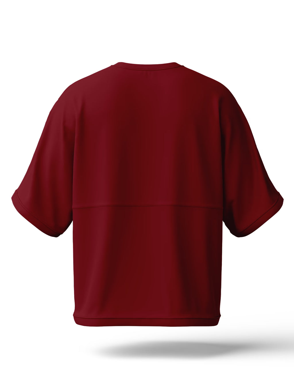 Maroon Oversized Tee | 240 GSM | Thick Fabric