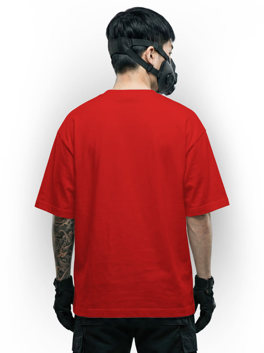 Red Oversized Tee | 240 GSM | Thick Fabric