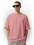 Rose Pink Oversized Tee | 240 GSM | Thick Fabric